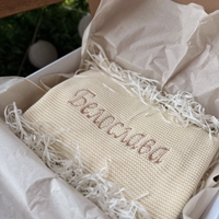 Мекичко памучно одеяло в екрю