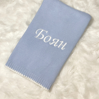 Мекичко памучно одеяло в синьо