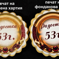 Бисквитка с принт Рожден ден 1