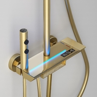 PIA201G-ПИАНО Душ система за баня с ЛЕД дисплей (GOLD)