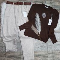 Дамски панталон Екрю