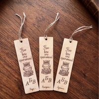 Дървен книгоразделител 