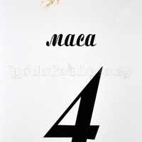 Табелка за маса № 50