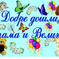 Плакат за изписване на бебе - момче
