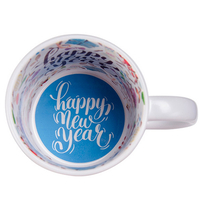 Коледна чаша с принт по избор - Happy new year