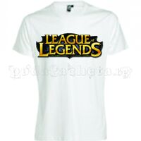 Бяла мъжка тениска - Геймърска League Of Legends