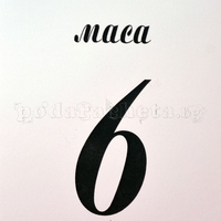 Табелка за маса № 27