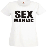 Черна мъжка тениска - Sex maniac