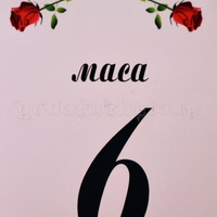Табелка за маса № 34