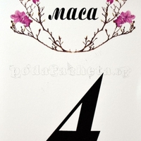 Табелка за маса № 43