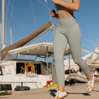 High Waist Legging Aqua