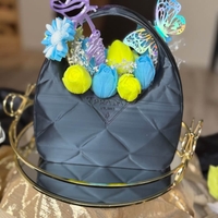 подарък за 8 март 👜 3D принтирани чанти, пълни с ръчно направени цветя