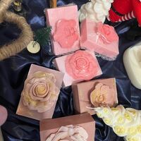 Ръчно изработени сапуни  аромат на маршмелоу Нежна роза с козе мляко, кокос