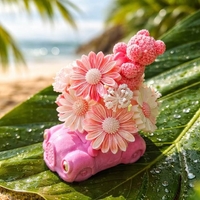 Букети за абитуриенти   три де количка със сапунени цветя