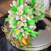 Букет „Кокичета“ от глицеринов сапун