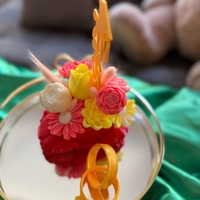 3D количка аранжирана със сапунени цветя идеален подарък за всеки повод