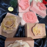 Ръчно изработени сапуни  аромат на маршмелоу Нежна роза с козе мляко, кокос