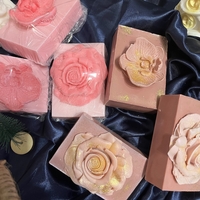 Ръчно изработени сапуни  аромат на маршмелоу Нежна роза с козе мляко, кокос