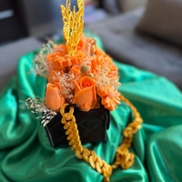 Идеалният подарък за всеки повод манта декорирана със сапунени цветя