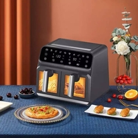 Двоен фритюрник Air Fryer, работещ  без олио, 8L