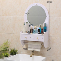 Огледало за грим с място за съхранение – елегантно и спестяващо място решение за баня и спалня