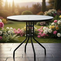 Комплект за релакс на открито: 2 сгъваеми шезлонга с нулева гравитация CHAIR3 и стилна масичка за кафе