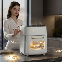 Електрически въздушен фритюрник (Air Fryer) 15L с тъч дисплей