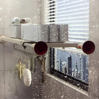 Разтегателен телескопичен рафт без пробиване 50–80 см