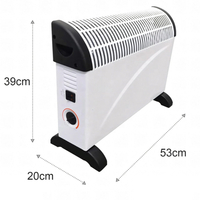 Електрически конвектор 2000 W с термостат