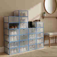 12 x  кутии за съхранение SHOEZY – повече ред, повече място, нулев хаос