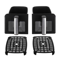 Двоен фритюрник Air Fryer, работещ  без олио, 8L