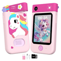 Образователен детски телефон с игри и камера 180° – Smart Phone за деца 3–7 г., с музика и игри