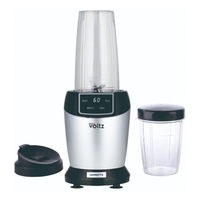 Мощен нутри блендер Oliver Voltz, 1200W с LED дисплей и 2 кани за смути (1000ml/800ml)