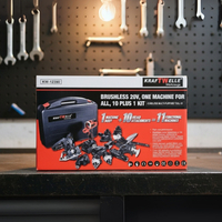 Акумулаторен мултифункционален комплект 20V безчетков 11 в 1 KRAFTWELLE KW-12390