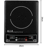 Индукционен котлон Cheffinger - 2000W, с дигитален дисплей, таймер и защита от прегряване