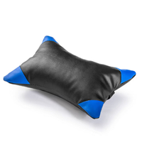 Геймърски стол с поставка за крака - подходящ за деца и тинейджъри- черно-син, въртящ, с масажна функция и спортен дизайн