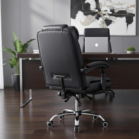 Ергономичен въртящ се офис стол с масаж и поставка за крака