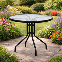 Минимализъм и стабилност в едно – стилна масичка за кафе на открито