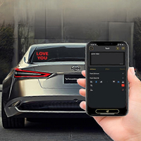 Интелигентен LED екран 32×32 за заден прозорец на автомобил – Модел Pixel RGB с Bluetooth управление