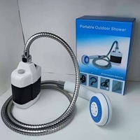 Преносим душ за къмпинг, компактен, USB зареждане, батерия 2200 mAh