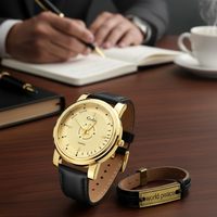 Елегантен кварцов часовник с гривна в подаръчна кутия