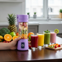 Преносим туристически USB блендер 380 мл – безжичен мини уред за смути и шейкове