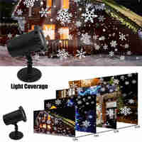 Водоустойчив LED проектор Снежинка за прожектиране на сняг