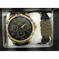 Мъжки комплект S&T Seek Time – стилен часовник с гривна в подаръчна кутия