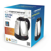 Електрическа кана Spring, 1350W, 1 л., Сребрист, нерък, стомана