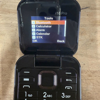 Сгъваем мобилен телефон i16 Pro – 2 SIM, камера, фенерче, FM радио