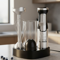 Мощен ръчен блендер Lexical-LHB-1666 6-в-1: Пасиране, разбиване и повече с 800W мощност