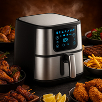 Еър фрайър Scheffler LQ-5001BS – 5.5L здравословно готвене с до 80% по-малко мазнина