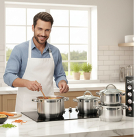 Комплект тенджери Cheffinger 8PCS – професионално качество у дома