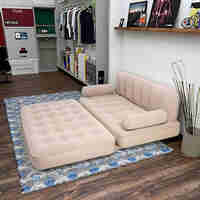 Двоен надуваем матрак с разтегателен диван за спане